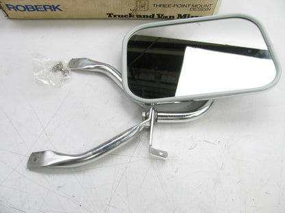 NOS Roberk 785 ( 7-1/2x10-1/2 ) Chrome Steel  3-point Truck - Van Mirror