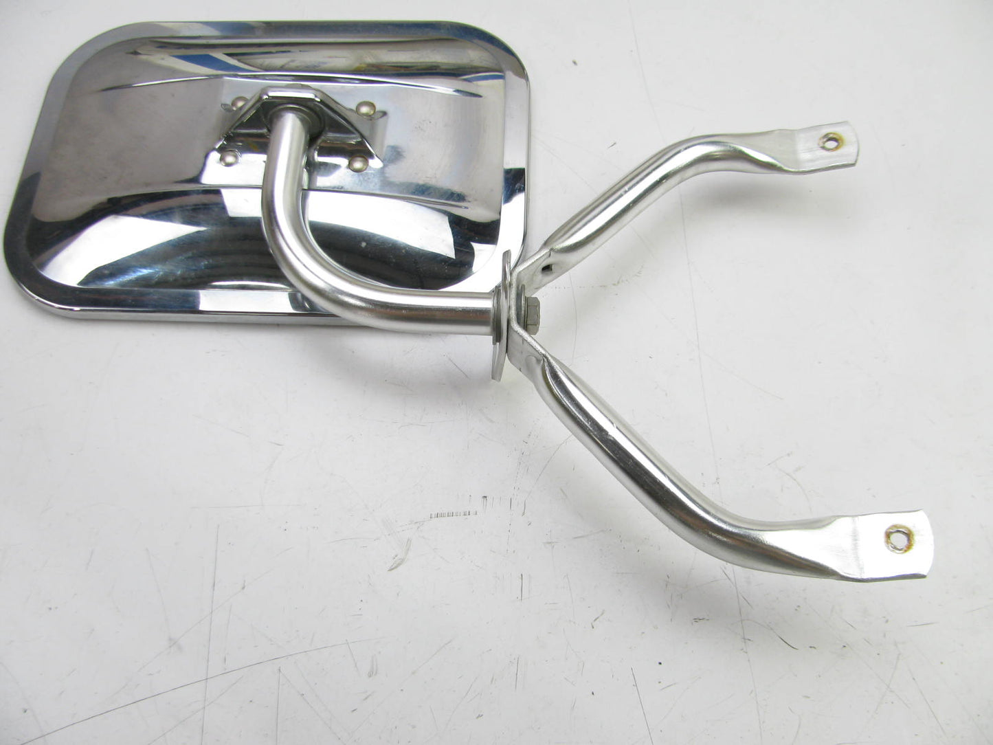NOS Roberk 785 ( 7-1/2x10-1/2 ) Chrome Steel  3-point Truck - Van Mirror