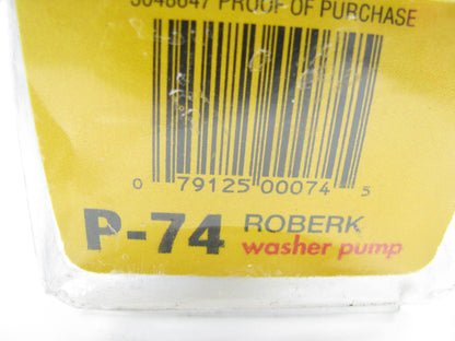 Roberk P-74 Windshield Washer Pump - Front / Rear