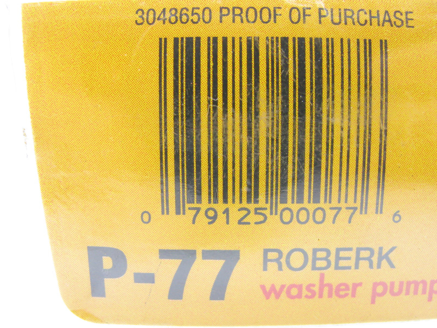 Roberk P-77 Windshield Washer Pump - Front / Rear