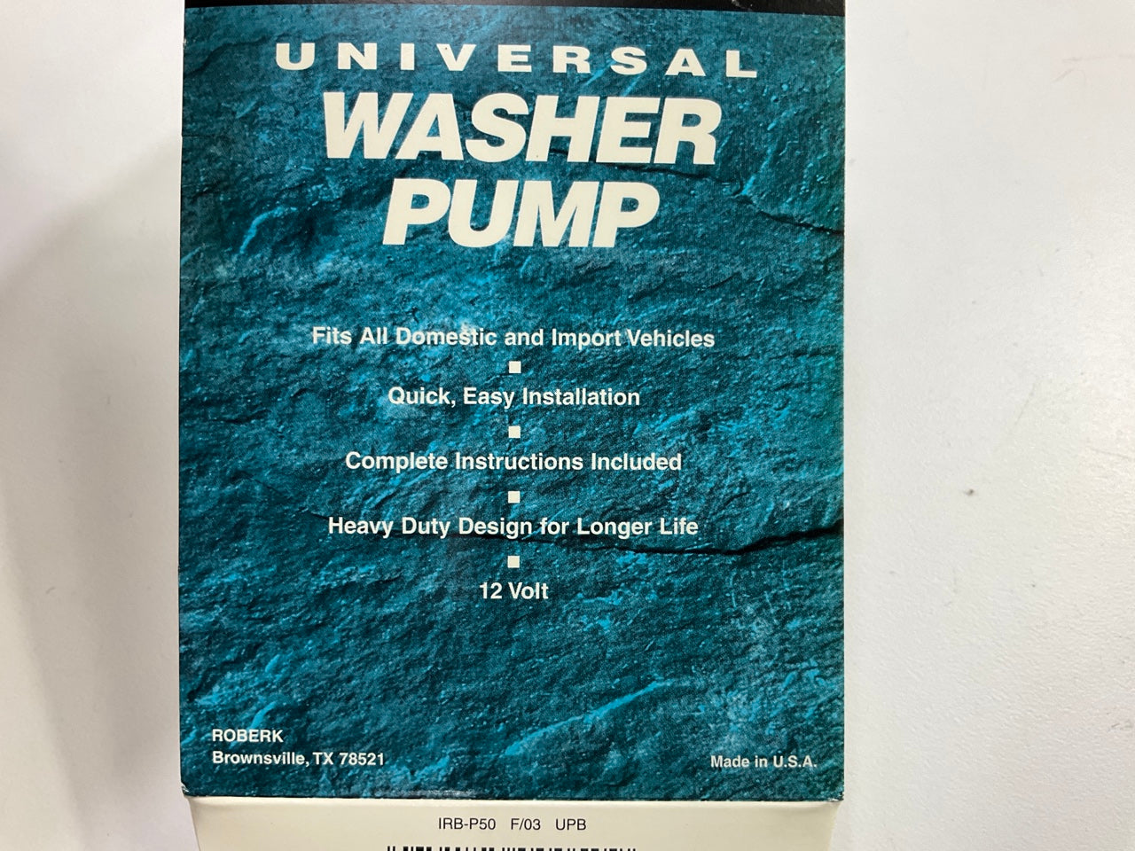 Roberk P50 Universal Windshield Washer Pump