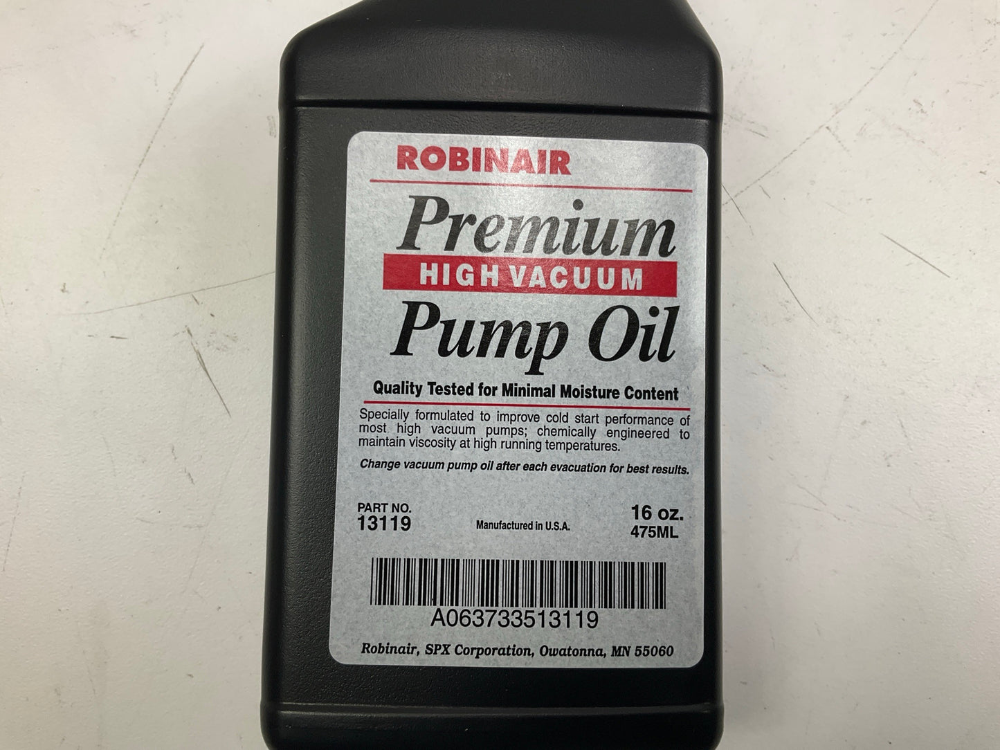 Robinair 13169 Spin-On Filter Maintenance Kit W/ 34430 Filter & 16 Oz Vacuum Oil