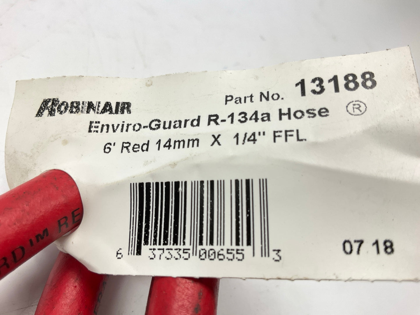 Robinair 13188 High Side Conversion Hose 6' Red 14mm X 1/4'' FFL Adapter