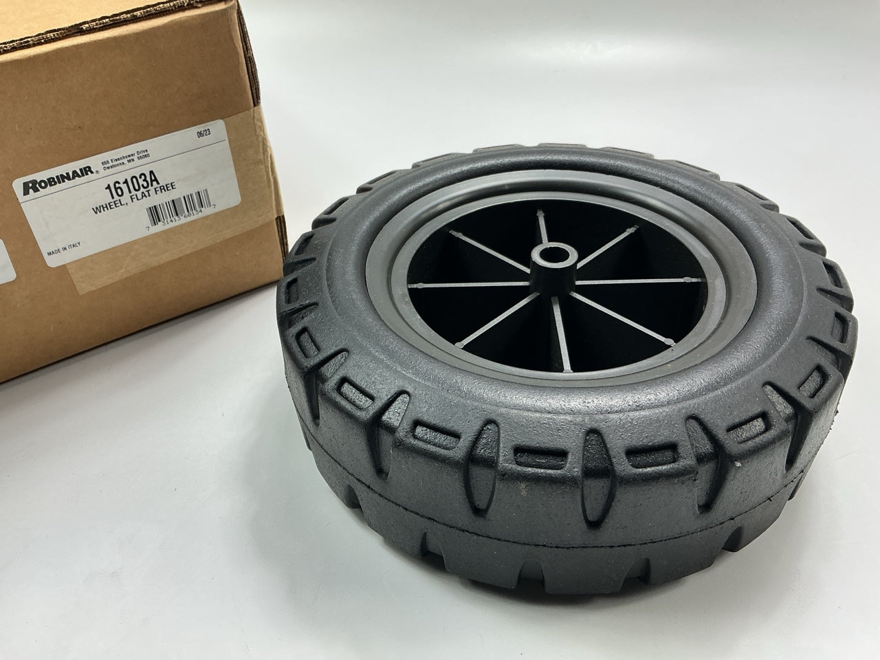 Robinair 16103A - Flat Free A/C Cart Replacement Wheel, 10'' Pneumatic Wheel