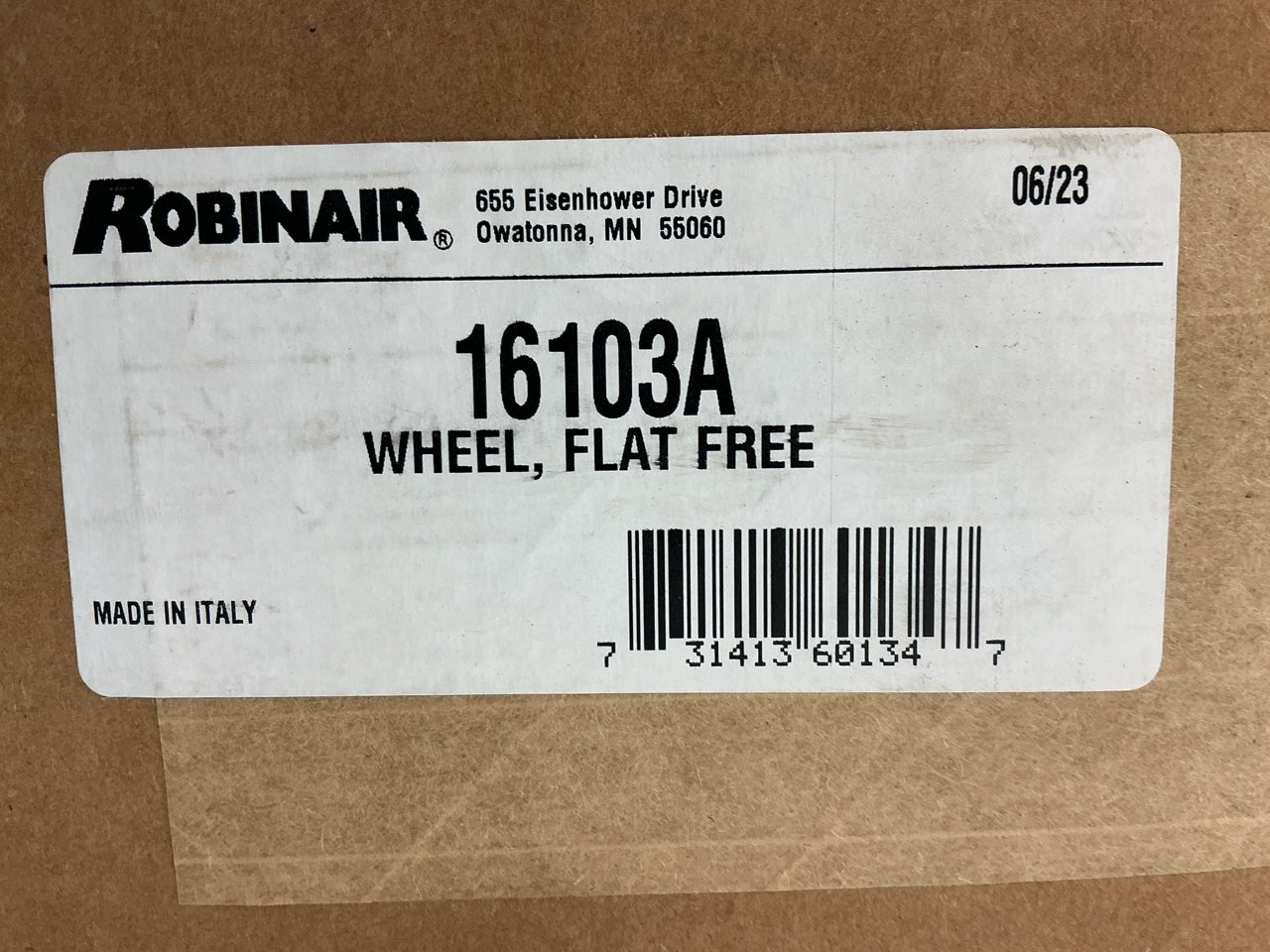 Robinair 16103A - Flat Free A/C Cart Replacement Wheel, 10'' Pneumatic Wheel