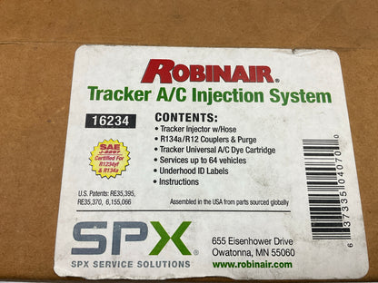 Robinair Tracker 16234 A/C Injection System: A/C Fluorescent Dye & Injector Gun