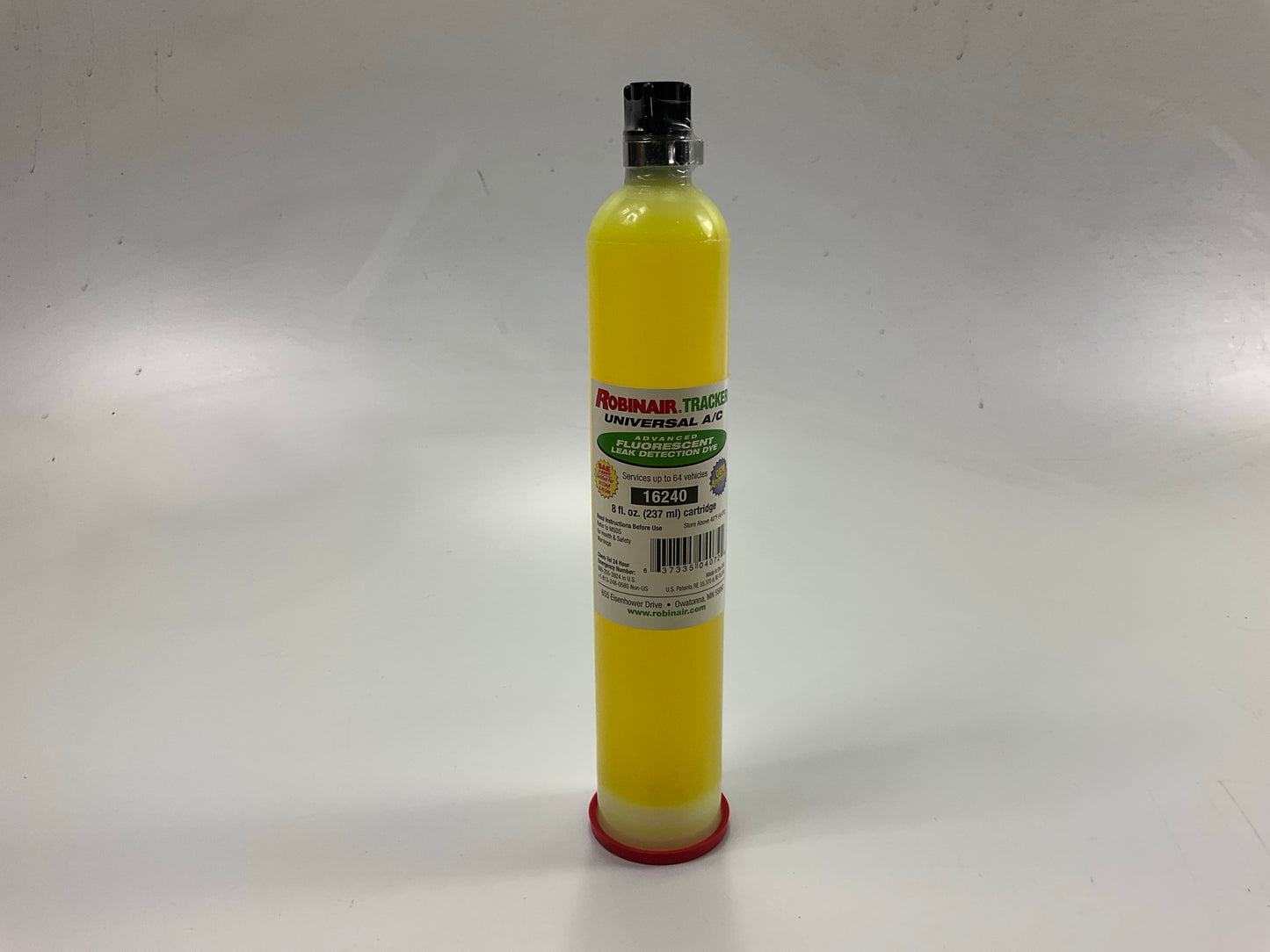 Robinair 16240 Universal A/C Leak Dye For Tracker 8oz Cartridge, 64 Applications