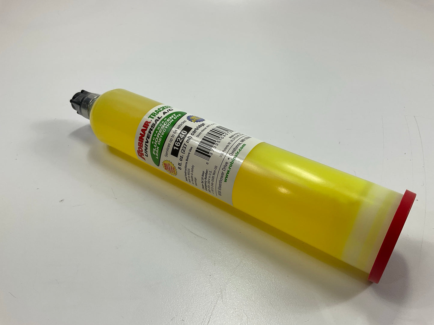 Robinair 16240 Universal A/C Leak Dye For Tracker 8oz Cartridge, 64 Applications
