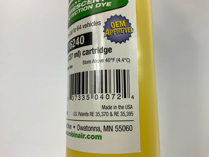 Robinair 16240 Universal A/C Leak Dye For Tracker 8oz Cartridge, 64 Applications