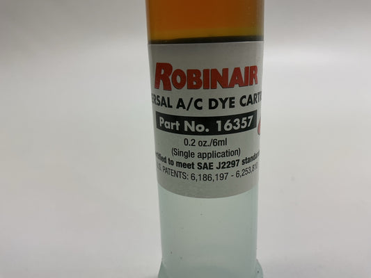 Robinair 16357 Universal A/C Leak Dye, 6 Replacement Cartridges, 0.2 Oz Each