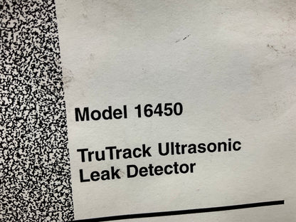 NEW - Robinair 16455 TruTrack Ultrasonic Leak Detector Kit
