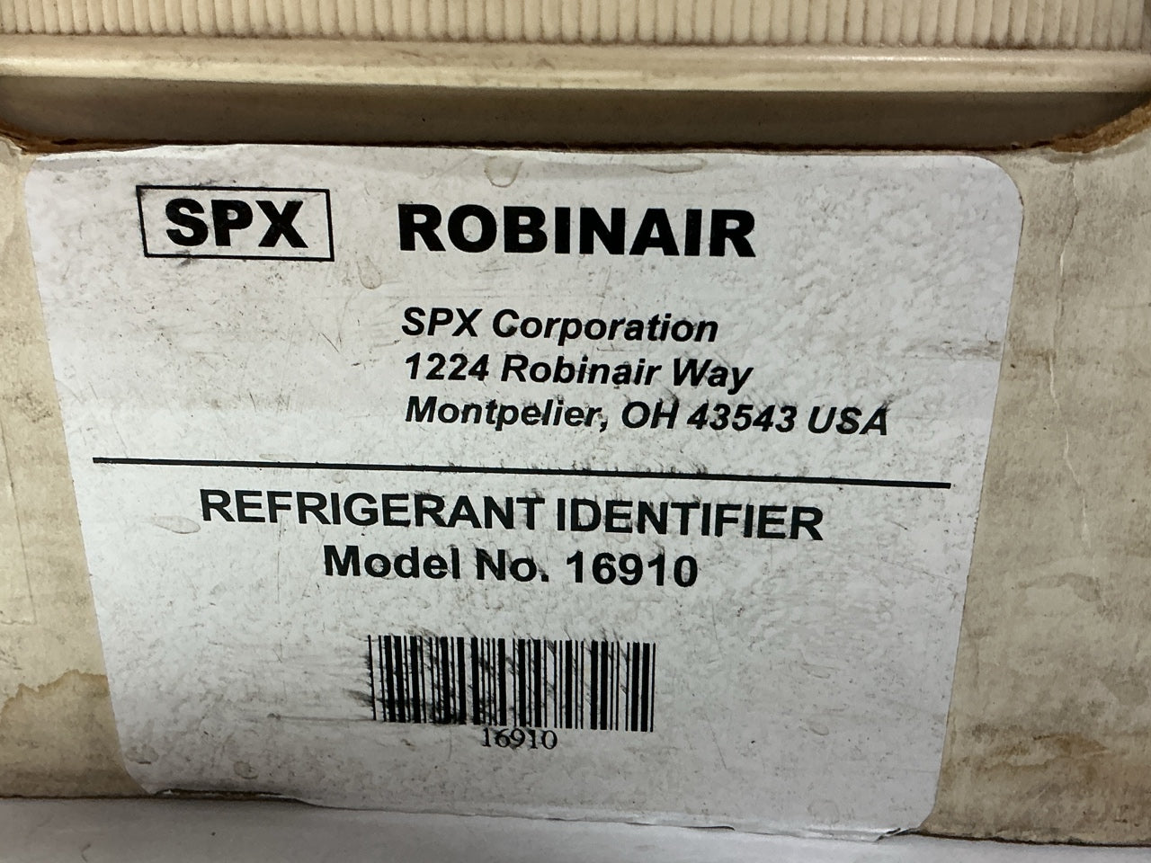 DAMAGED TUBE As Is NEW Robinair 16910 A/C System Refrigerant Analyzer Identifier
