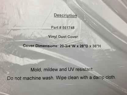Robinair 17499 Heavy-Duty Vinyl Dust Cover - A/C RRR Machine 20'' W,  28''D, 36'' H