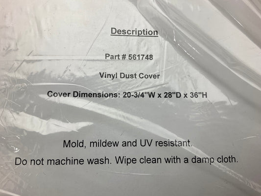 Robinair 17499 Heavy-Duty Vinyl Dust Cover - A/C RRR Machine 20'' W,  28''D, 36'' H