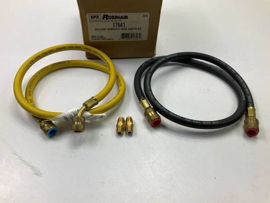 Robinair 17641 Sealant Remover Hose Adapter Kit: 36'' Long Black & Yellow Hoses