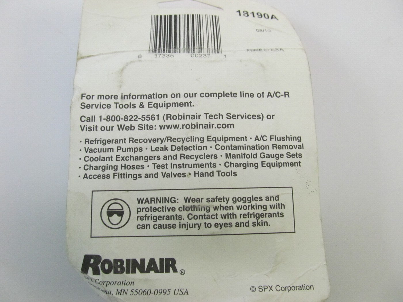 Robinair 18190A Low Side 134A Service Coupler