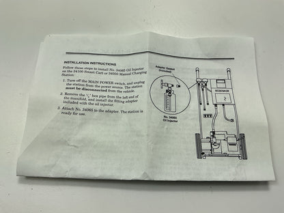 Robinair 34065 134a Oil Injector W/ 1/2'' ACME Fitting