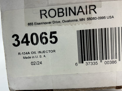 Robinair 34065 134a Oil Injector W/ 1/2'' ACME Fitting