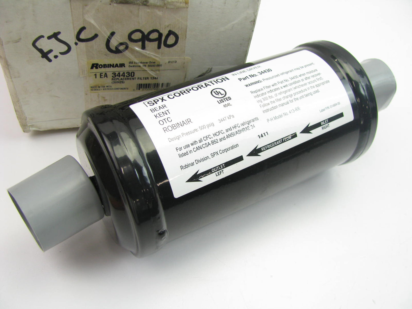 Robinair 34430 Recycling Filter Drier Quick Change Filter Robinair 17700A 34450