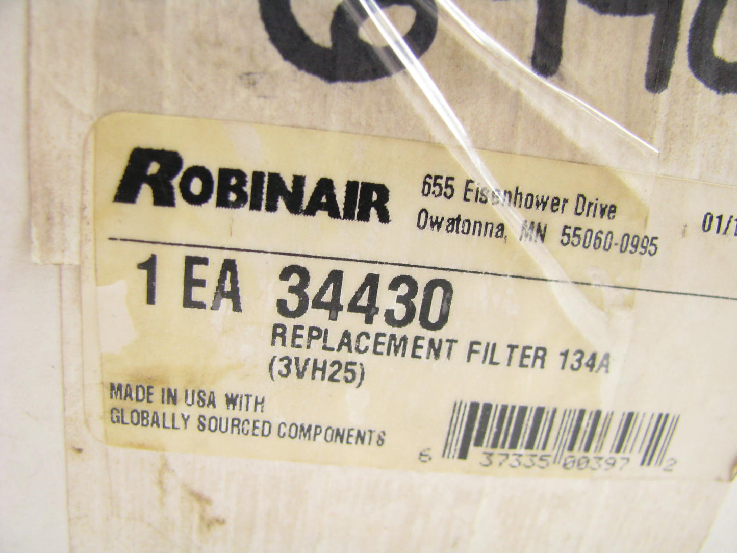 Robinair 34430 Recycling Filter Drier Quick Change Filter Robinair 17700A 34450