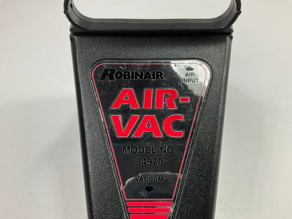 Robinair 34970 Air Vac Compressed Air Evacuation System Pump For 12 And 134a
