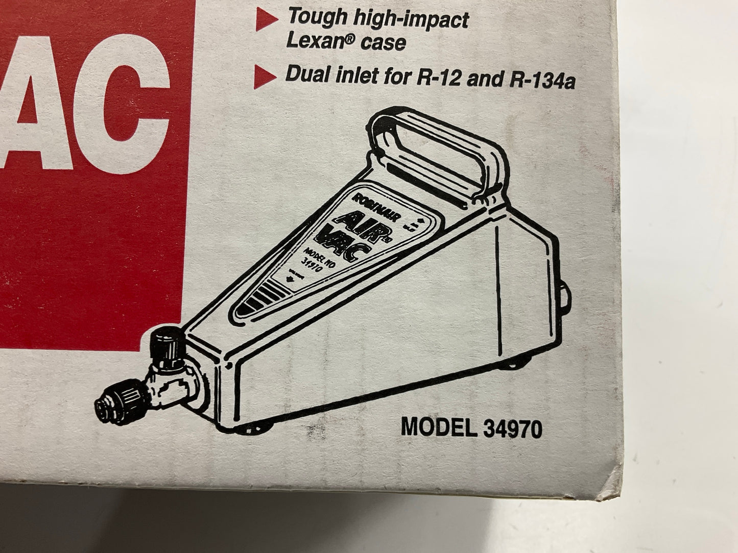 Robinair 34970 Air Vac Compressed Air Evacuation System Pump For 12 And 134a