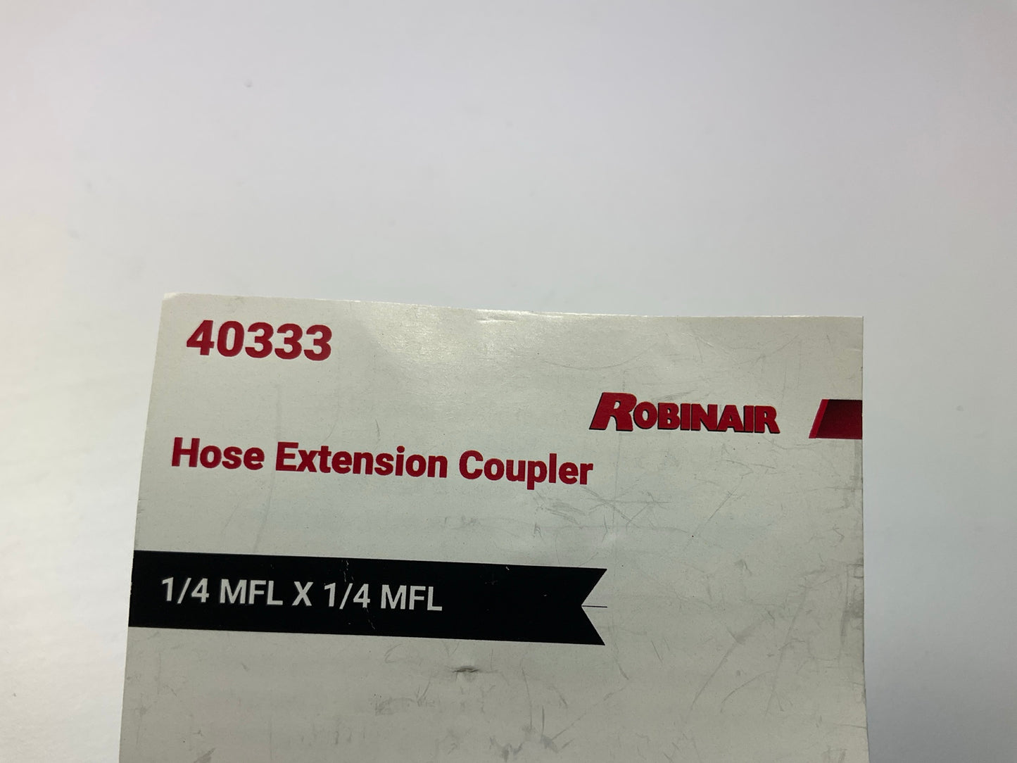 Robinair 40333 1/4 MFL X 1/4 MFL Hose Extension Coupler Without Valve Core