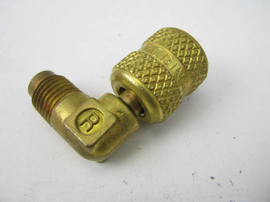 Robinair 40563A Quick Coupler - 1/4'' MFL X 1/4'' FFL 90º Style Adapter