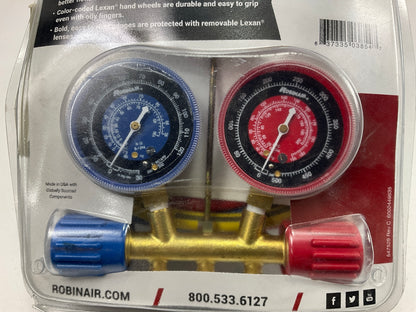 Robinair 45111 A/C 134A Manifold Gauge Set With 72'' Hose & Couplers