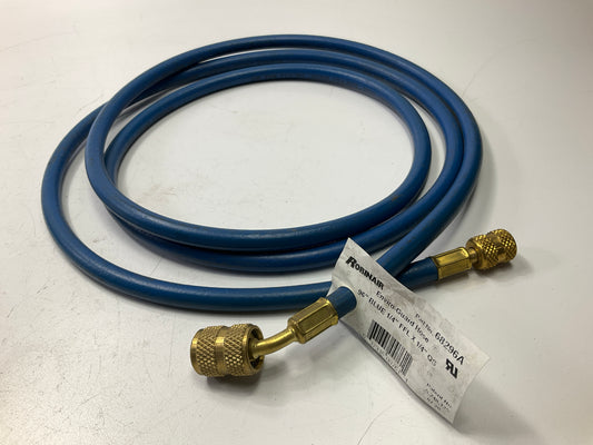 Robinair 68296A 1/4'' Enviro-Guard A/C Hose Quick Seal Fittings - Blue Only, 96''