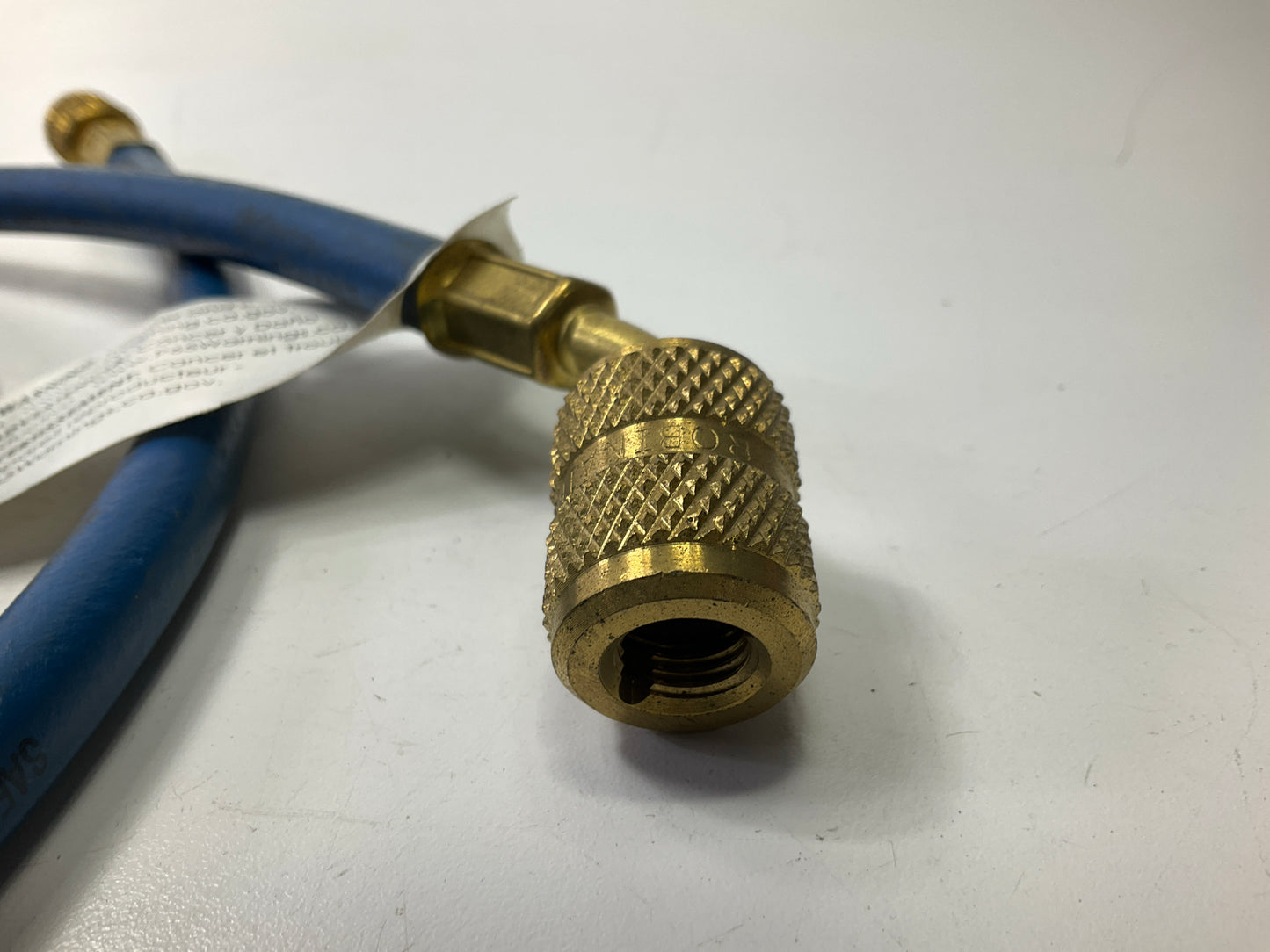 Robinair 68296A 1/4'' Enviro-Guard A/C Hose Quick Seal Fittings - Blue Only, 96''