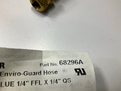 Robinair 68296A 1/4'' Enviro-Guard A/C Hose Quick Seal Fittings - Blue Only, 96''