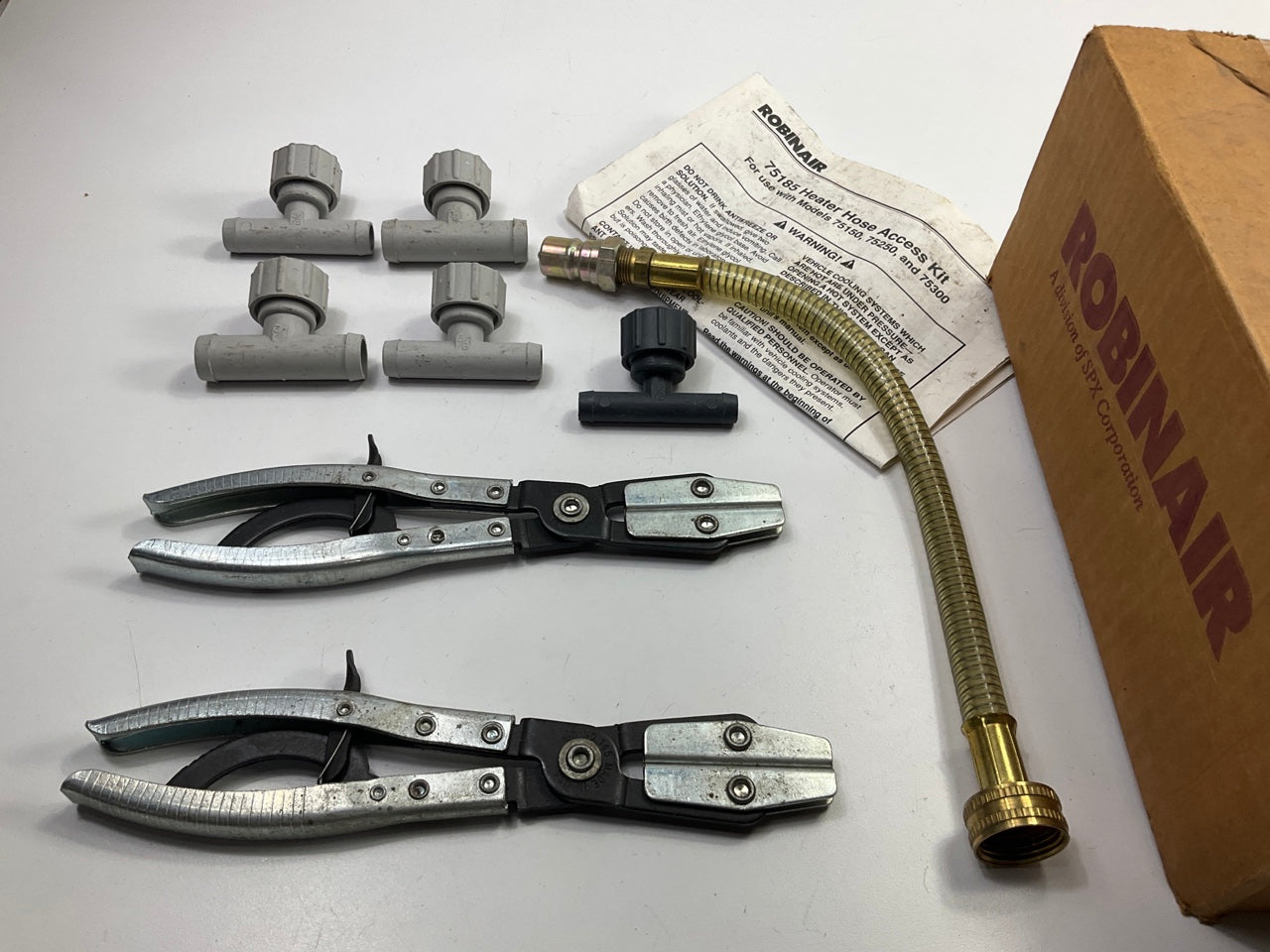 AS IS Robinair 75185 Heater Hose Access Kit For Coolant Recycler & Flush Machine