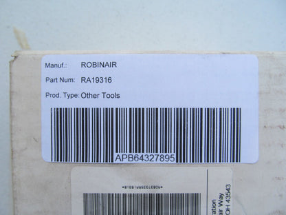 Robinair RA19316 Expansion Valve For 12134A, 12135A,12136A Dual Gas Recyclers