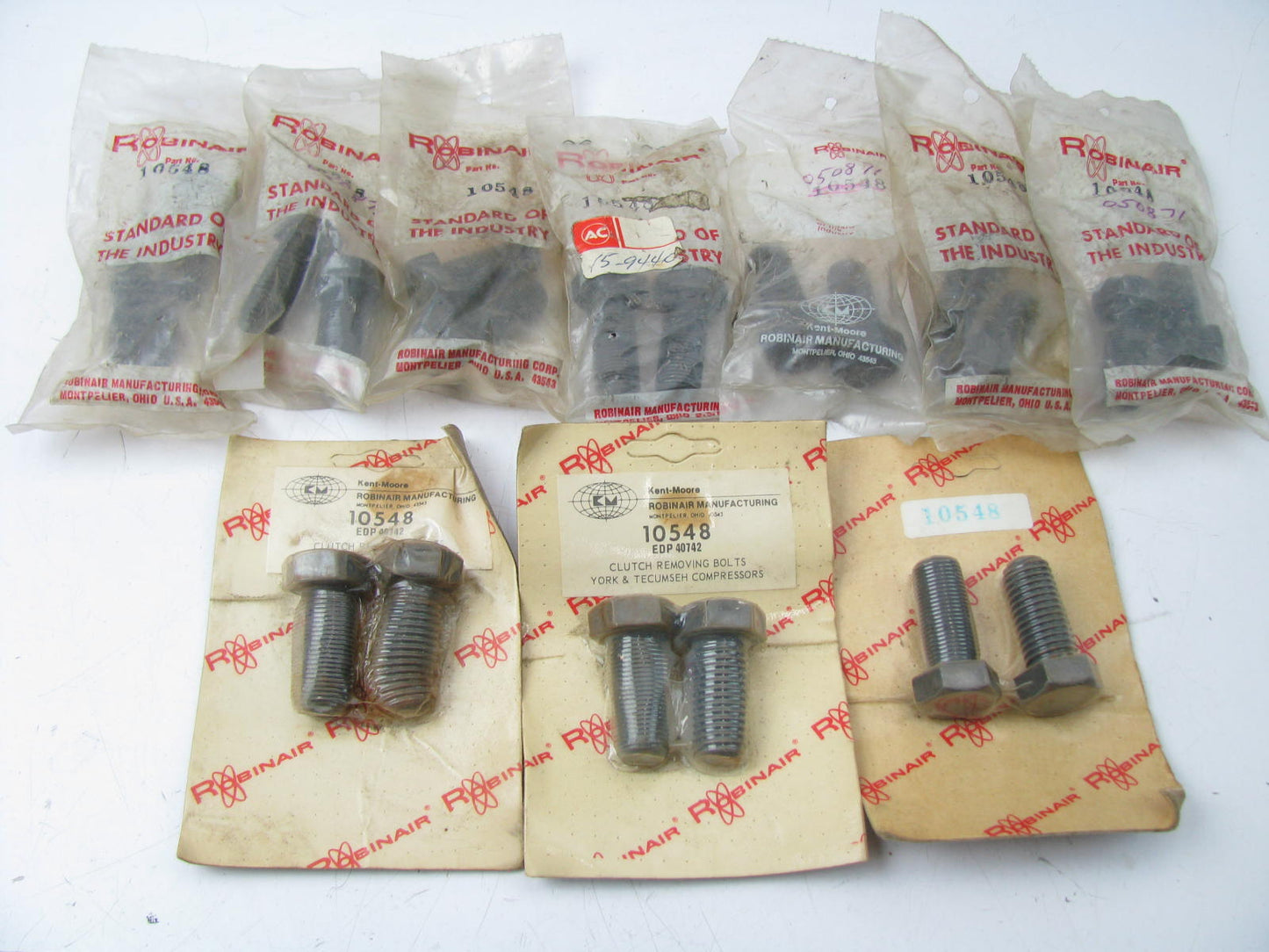 Robinair Spare Parts Lot Grab-bag Assorted Part #s 10551, 10514, 40400, Etc