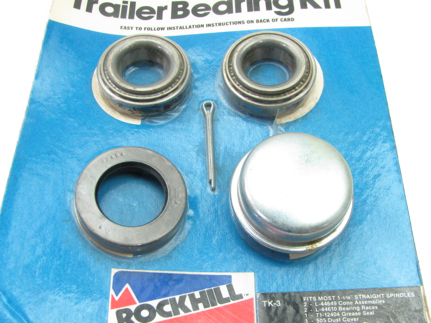 Rockhill TK-3 Trailer Bearing Kit For Most 1-1/16'' Straight Spindles