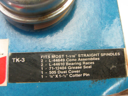 Rockhill TK-3 Trailer Bearing Kit For Most 1-1/16'' Straight Spindles