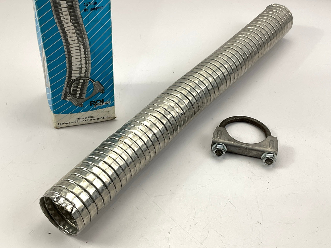 Rol Exhaust 540175 Universal Exhaust Steel Flex Pipe 1-3/4'', 18'' Long