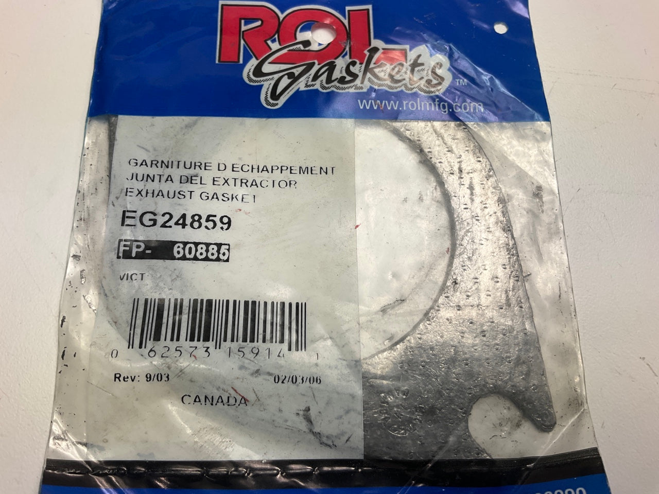 Rol Gasket EG24859 Exhaust Manifold Flange Gasket