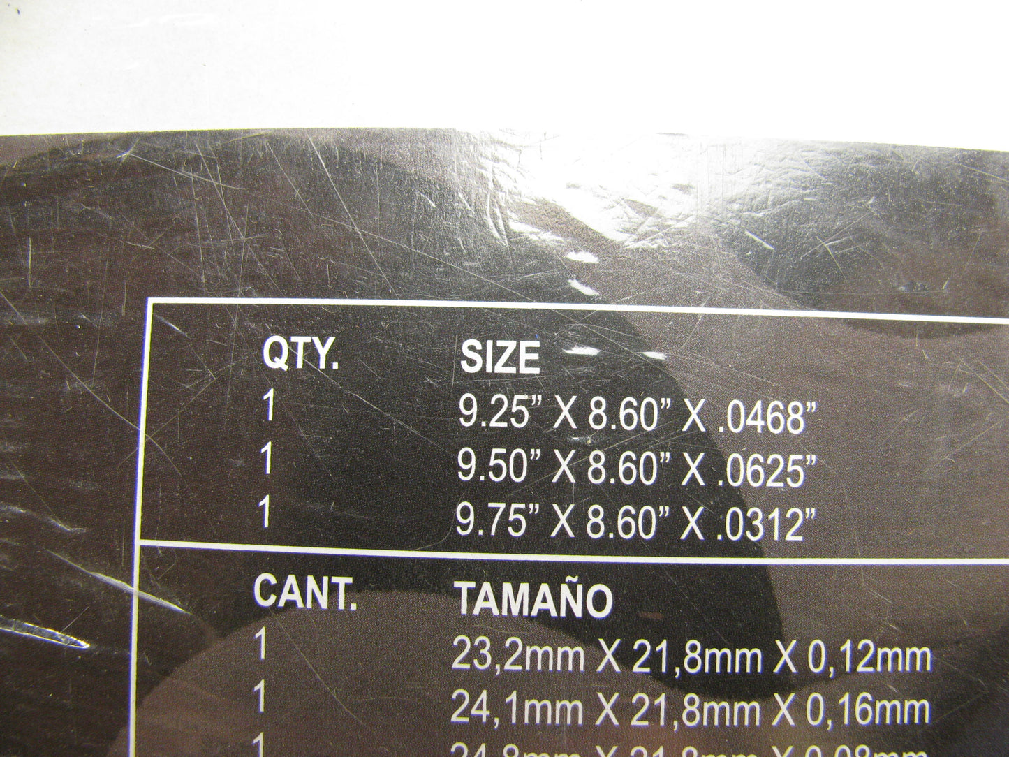 Rol Gasket MA223E EZ-Stick Gasket Material Air Water Coolant 3 Sheets 9.25x8.60''