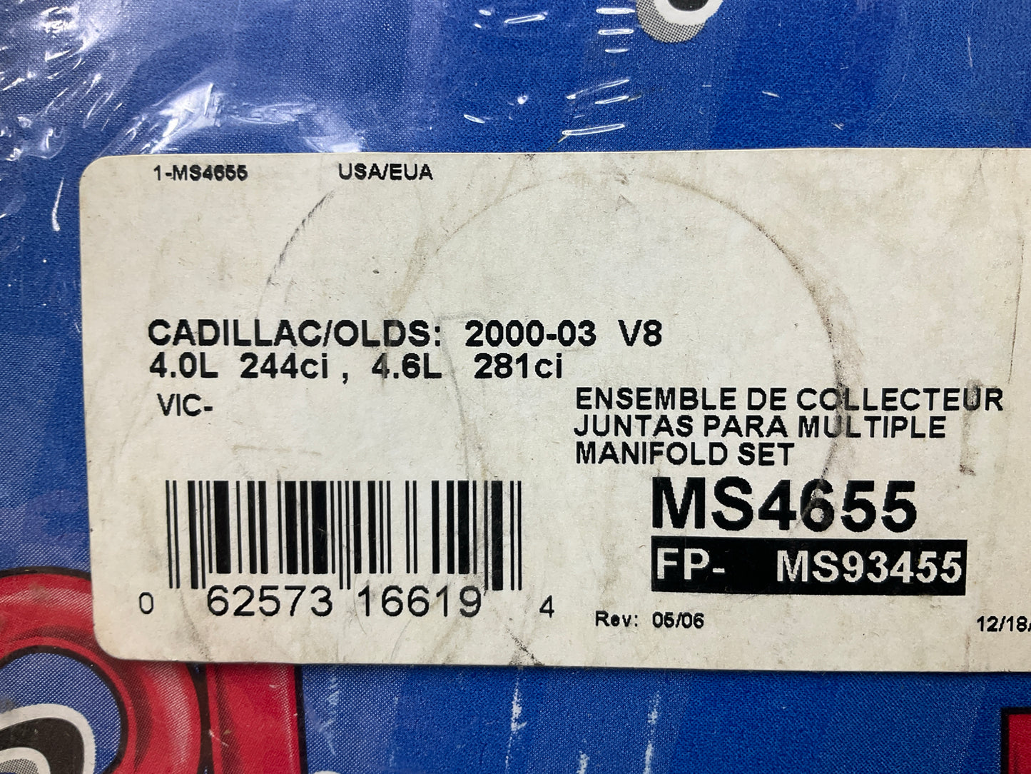 Rol Gasket MS4655 Exhaust Manifold Gasket Set 1993-1999 Cadillac 4.0L 4.6L V8