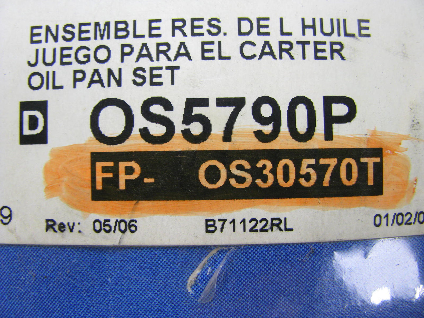 Rol Gasket OS5790P Engine Oil Pan Gasket For 1987-2000 Chrysler 3.0L-V6