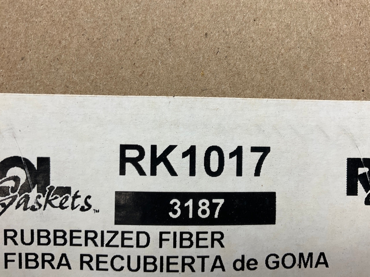 Rol Gasket RK1017 Rubber Fiber Gasket Material 10''x 26'' X 1/16'' Thick