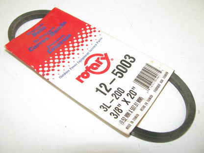 Rotary 12-5003 Lawn & Garden Power Equipment Accessory Drive Belt - 3/8'' X 20''