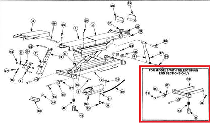 Rotary FA5136BK TELESCOPING END KIT (ONE SIDE)
