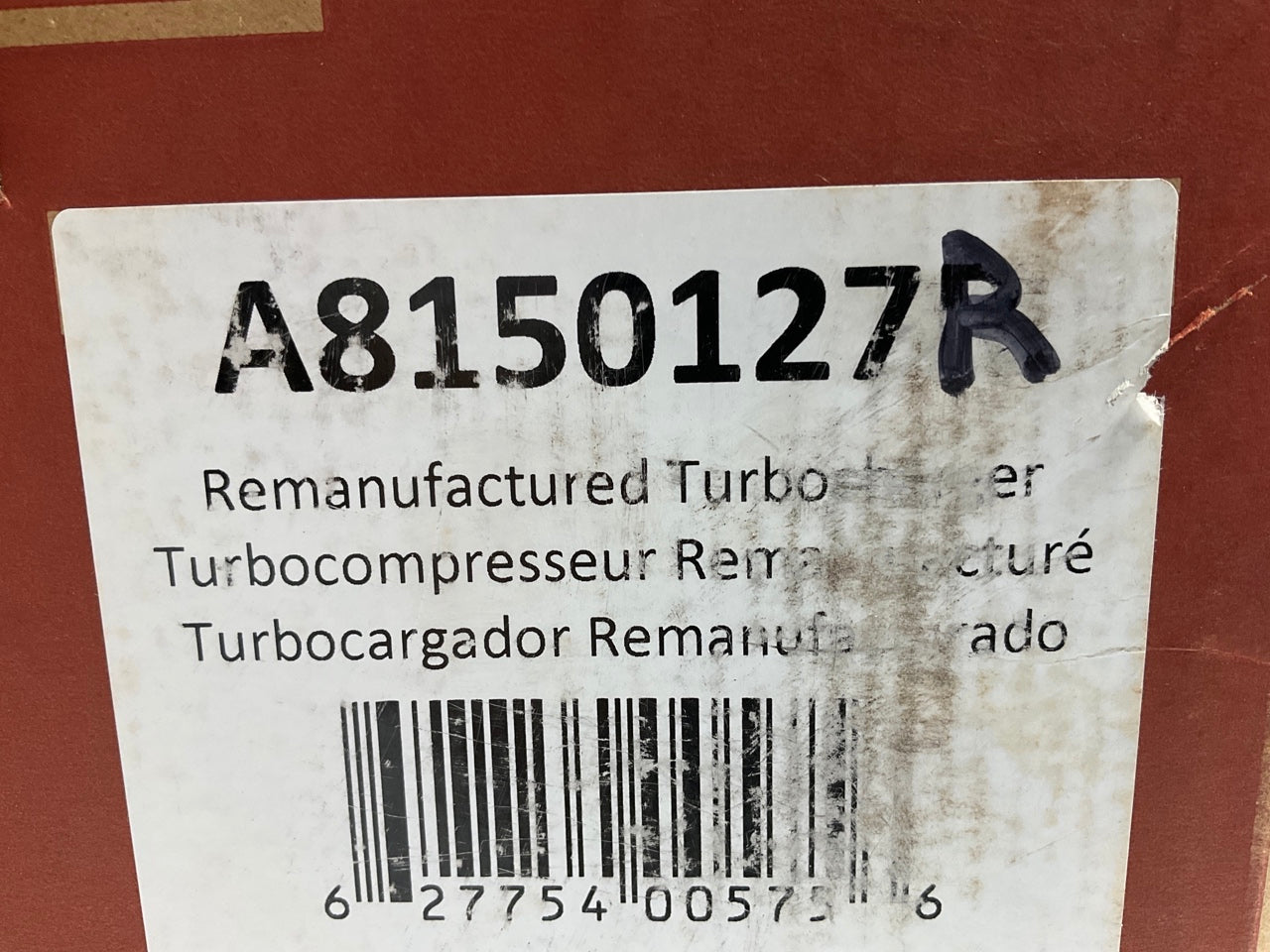 REMAN. Rotomaster A8150127R Left Turbocharger Turbo