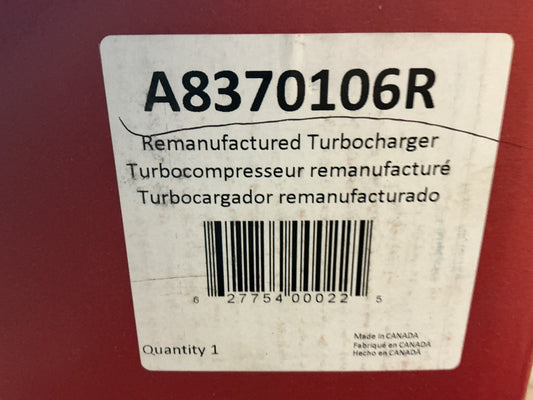 REMAN. Rotomaster A8370106R Turbocharger Turbo - 2007-2010 6.6L GM DURAMAX