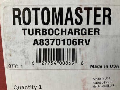REMAN Rotomaster A8370106RV Turbocharger Turbo - 2007-10 GM Duramax 6.6L Diesel