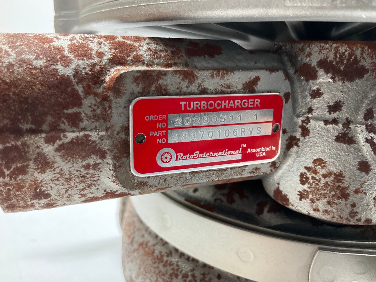 SOLD AS A CORE, Has Rust Rotomaster A8370106RVS Turbocharger Turbo 07-10 GM 6.6L