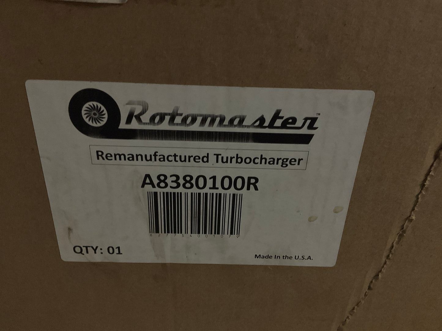 LIGHT SURFACE RUST, REMAN Rotomaster A8380100R Turbocharger Turbo 1999 FORD 7.3L